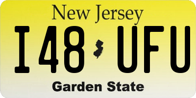 NJ license plate I48UFU