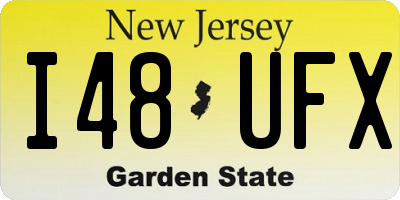 NJ license plate I48UFX
