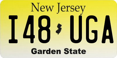 NJ license plate I48UGA