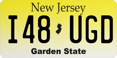 NJ license plate I48UGD
