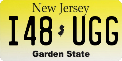 NJ license plate I48UGG