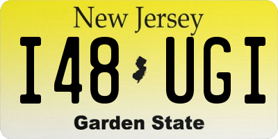 NJ license plate I48UGI
