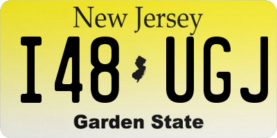 NJ license plate I48UGJ