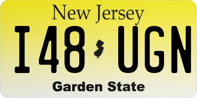 NJ license plate I48UGN