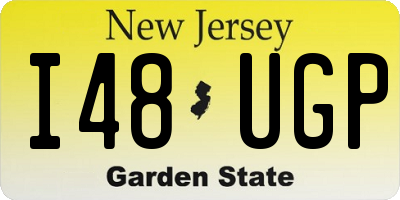 NJ license plate I48UGP