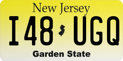 NJ license plate I48UGQ
