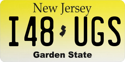 NJ license plate I48UGS