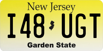 NJ license plate I48UGT