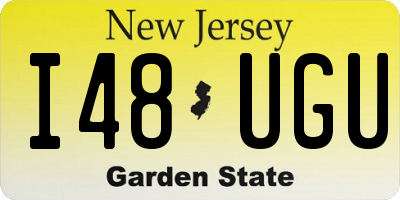 NJ license plate I48UGU