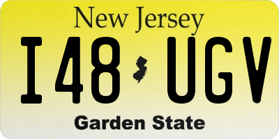 NJ license plate I48UGV