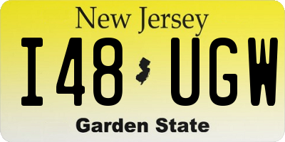NJ license plate I48UGW