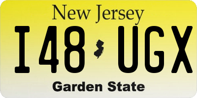 NJ license plate I48UGX