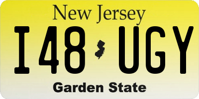 NJ license plate I48UGY