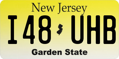 NJ license plate I48UHB
