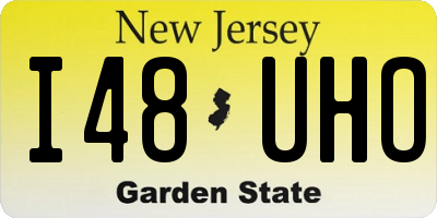 NJ license plate I48UHO