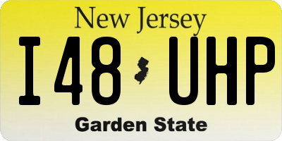 NJ license plate I48UHP
