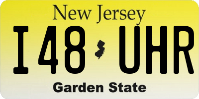 NJ license plate I48UHR