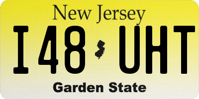 NJ license plate I48UHT