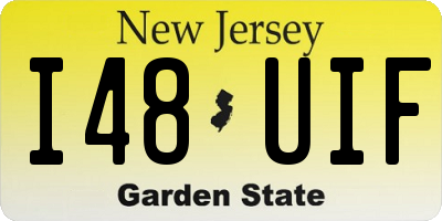 NJ license plate I48UIF