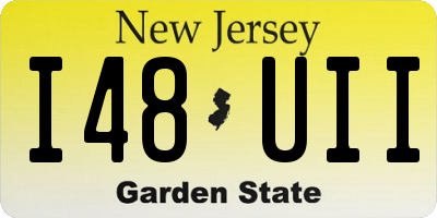 NJ license plate I48UII