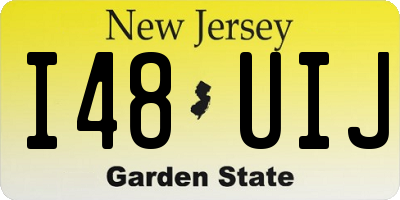 NJ license plate I48UIJ