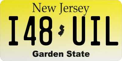 NJ license plate I48UIL