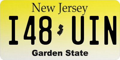 NJ license plate I48UIN