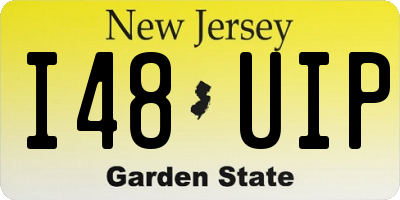 NJ license plate I48UIP