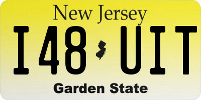 NJ license plate I48UIT