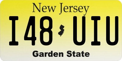 NJ license plate I48UIU