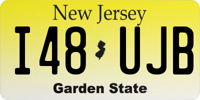 NJ license plate I48UJB