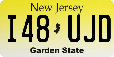 NJ license plate I48UJD