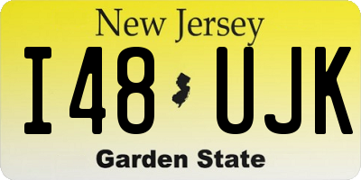 NJ license plate I48UJK