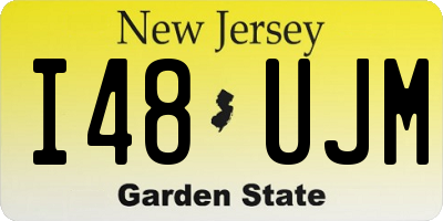 NJ license plate I48UJM
