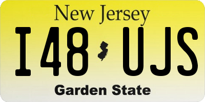 NJ license plate I48UJS