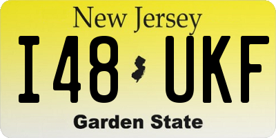 NJ license plate I48UKF