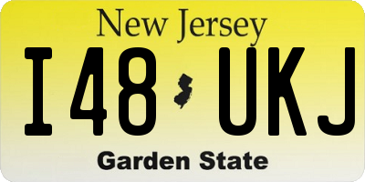 NJ license plate I48UKJ