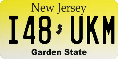 NJ license plate I48UKM