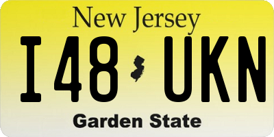 NJ license plate I48UKN