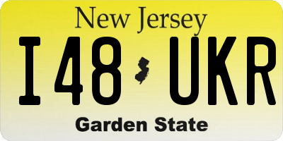 NJ license plate I48UKR