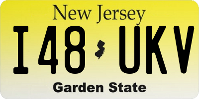 NJ license plate I48UKV