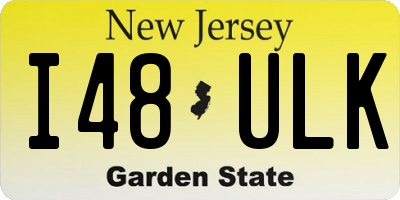 NJ license plate I48ULK
