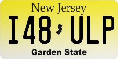 NJ license plate I48ULP