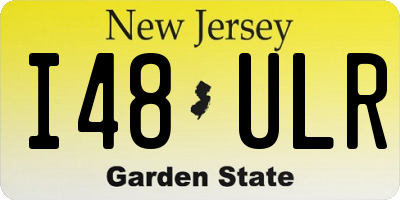 NJ license plate I48ULR