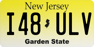 NJ license plate I48ULV