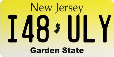 NJ license plate I48ULY