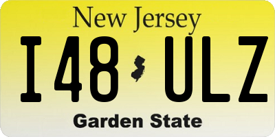 NJ license plate I48ULZ