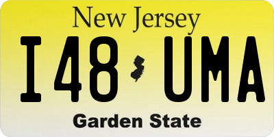 NJ license plate I48UMA