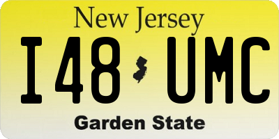 NJ license plate I48UMC