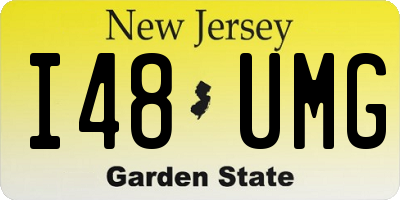 NJ license plate I48UMG